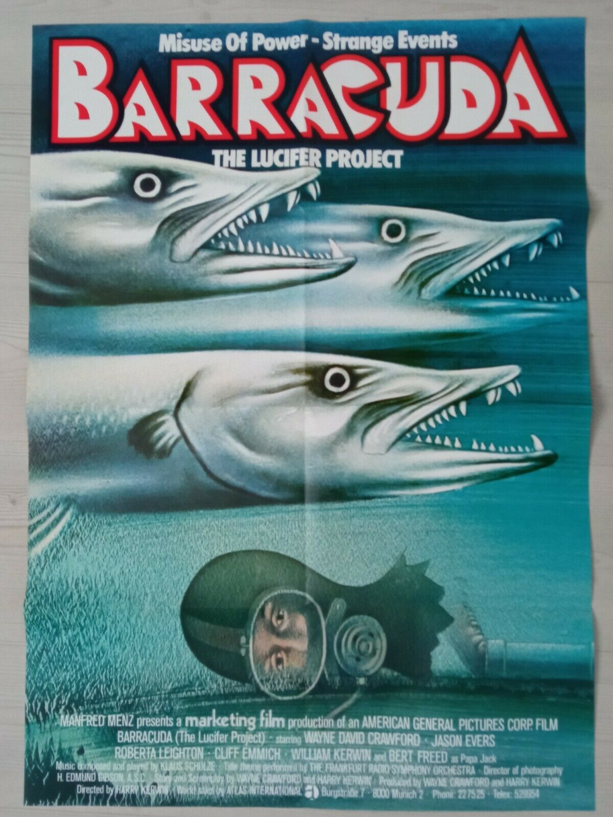 C97 Movie Poster - Barracuda - The Lucifer Project  - Wayne David Crawford
