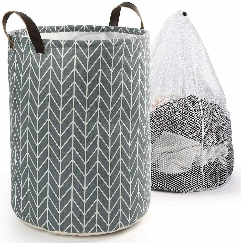 Laundry Hamper Basket Sorter Wash Clothes Storage Foldable Bag Bin Organizer