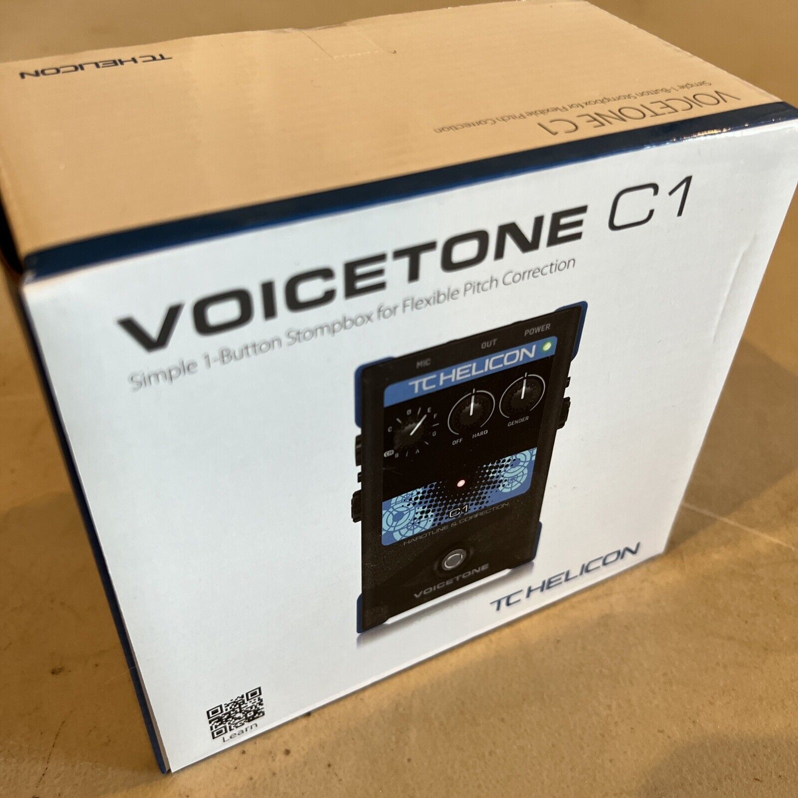 Tc Helicon Voicetone C1 Hardtune + Correction Vocal Effects Pedal Autotune Deal!
