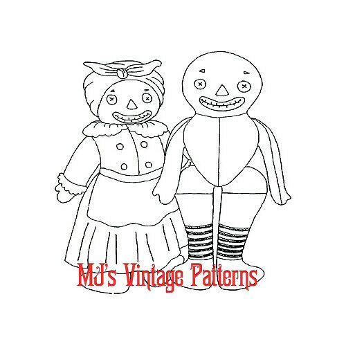Vintage Pattern ~ Raggedy Ann's Beloved Belindy Cloth Doll (georgine)