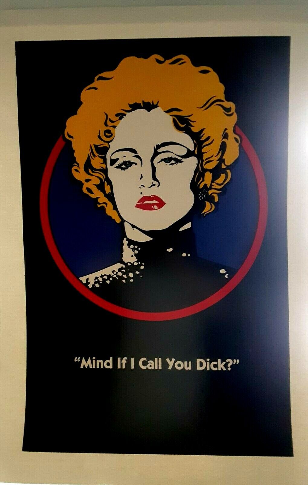 Poster On Linen Madonna In Dick Tracy '90 British Double Crown 20x30 Linenbacked